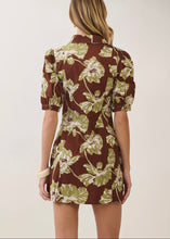 Load image into Gallery viewer, Floral Print Collared Button Down Mini Dress
