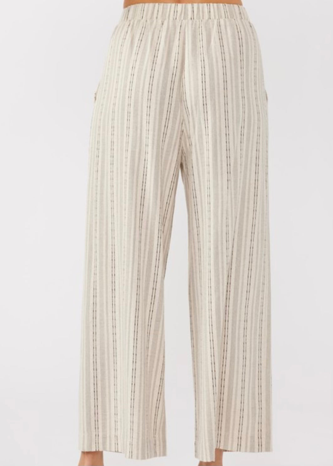 Striped Straight Leg Pants