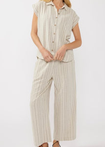 Striped Straight Leg Pants
