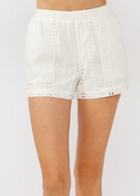 Load image into Gallery viewer, Embroidered Floral Eyelet Shorts
