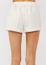 Load image into Gallery viewer, Embroidered Floral Eyelet Shorts
