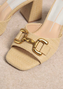 Raffia Mule Sandal
