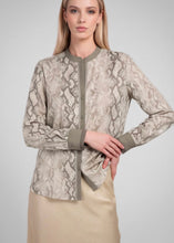Load image into Gallery viewer, Printed Mandarin Neck Button Down Blouse
