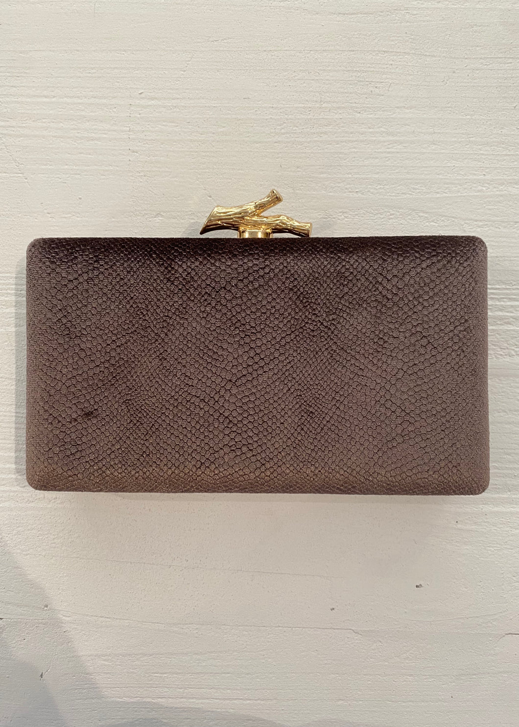 Pewter Velvet Bag