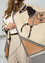 Load image into Gallery viewer, Checkered Equestrian Reversible Scarf
