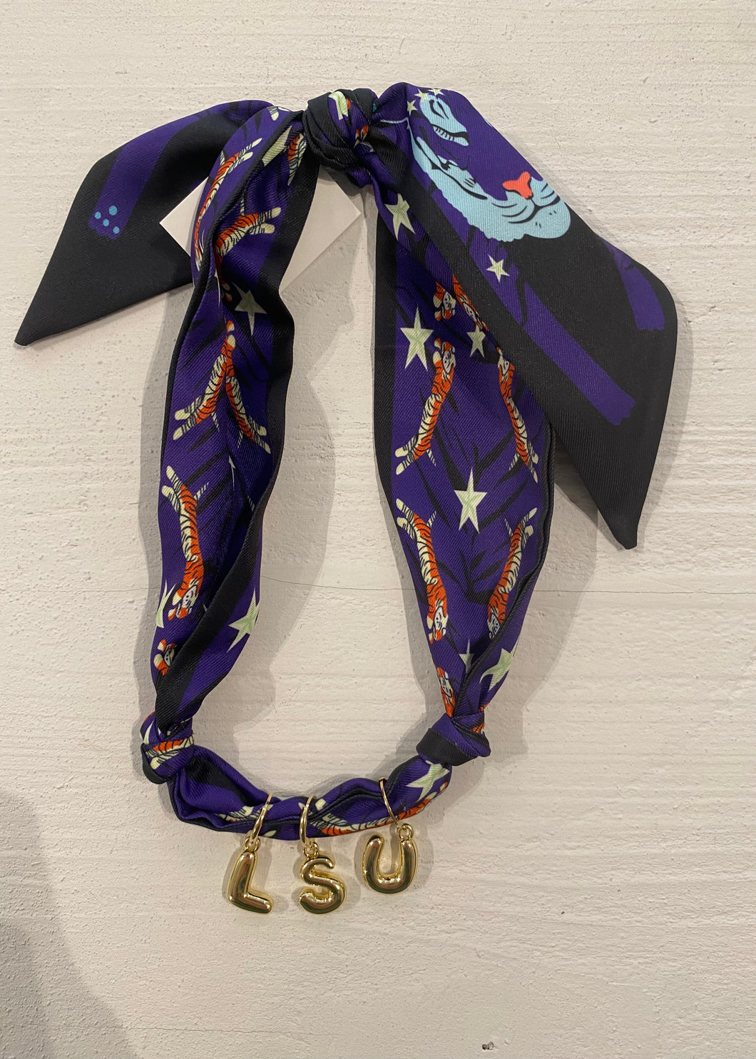LSU Charms Scarf Necklace