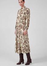 Load image into Gallery viewer, Mock Neck Belted Maxi Dress
