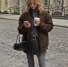 Load image into Gallery viewer, Suede Belt With Organic Shape Buckle
