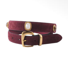Load image into Gallery viewer, Suede Gemstone Belt
