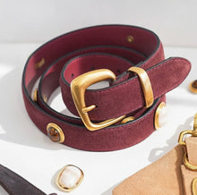 Load image into Gallery viewer, Suede Gemstone Belt
