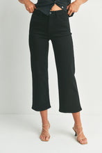 Load image into Gallery viewer, Black Slim Wide Leg Jean

