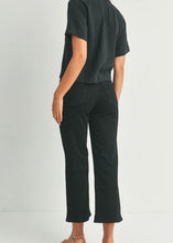 Load image into Gallery viewer, Black Slim Wide Leg Jean
