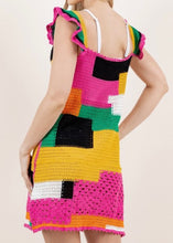 Load image into Gallery viewer, Crochet Patchwork Sleeveless Dress
