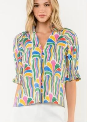 Abstract Print Top