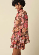 Load image into Gallery viewer, Floral Ruffle Trim Dress
