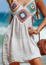 Load image into Gallery viewer, White Crochet Detail Coverup Dress
