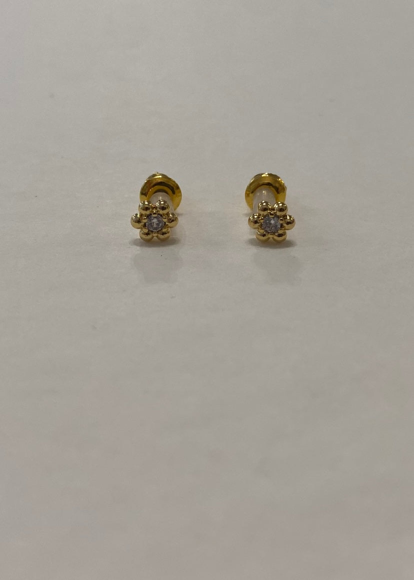 Mini Flower CZ Stud