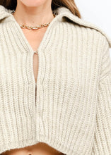Load image into Gallery viewer, Collared Sweater Cardigan
