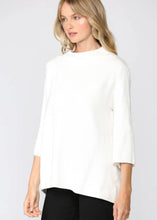 Load image into Gallery viewer, Cream Mock Neck Bell Sleeve Sweater
