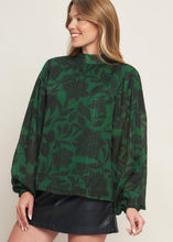 Load image into Gallery viewer, Green Printed Back Tie Top
