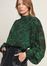 Load image into Gallery viewer, Green Printed Back Tie Top

