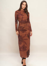 Load image into Gallery viewer, Floral Printed Mesh Midi Dress

