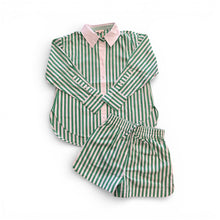 Load image into Gallery viewer, Stripe Poplin Drawstring Shorts
